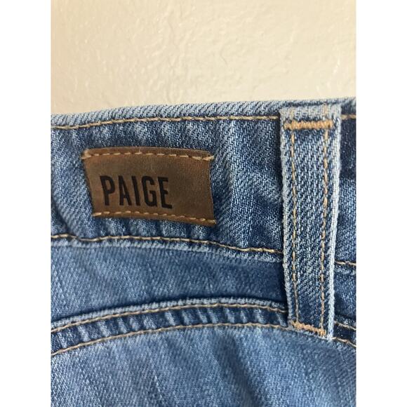 Paige Women's Jimmy Jimmy Skinny Jeans 32 Blue Medium Wash Distressed Stretch - Picture 8 of 14